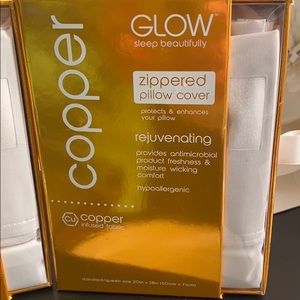 Copper Pillow zippered pillow cover